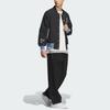 Adidas Originals Trefoil Rifta Bomber Jacket With Letter Embroidery And Striped Color Blocking Men Outerwear Black IU4791