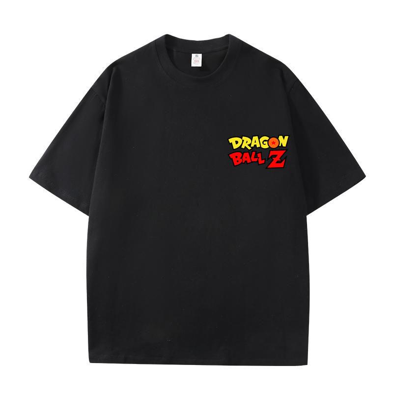 Dragon Ball Goku T-shirt Loose Cotton Casual Top Cartoon Anime Dragon Ball Printed Summer Short Sleeve