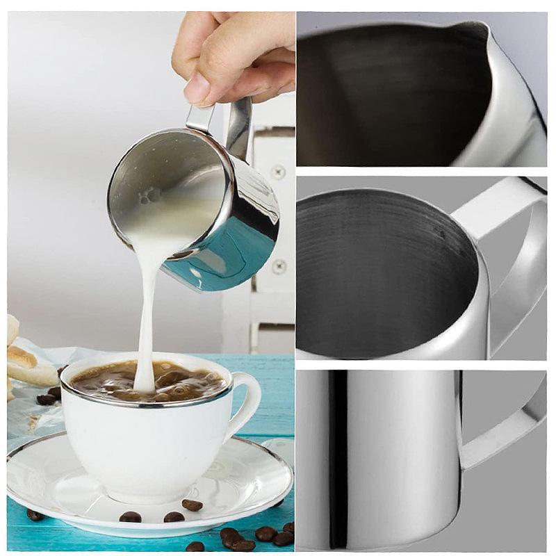 304 Stainless Steel Mirror Polish Milk Frothing Cup - Mini Coffee and Milk Pot