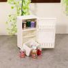 1:12 Miniature Dollhouse Kitchen Toy White Refrigerator Ornament