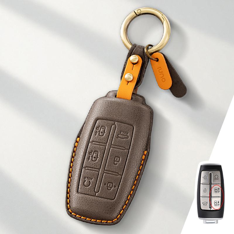 

Genuine leather Protector For Hyundai Genesis GV70 GV80 G90 Key Case Cover Fob