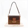 Louis Vuitton Dauphine MM Shoulder Bag M45958 Monogram Reverse Brown Monogram Canvas Women Used