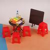 Nostalgic Mini Folding Table Ornament Bo11 Doll House Miniature Simulation Food Play Model Accessories Play House Toy