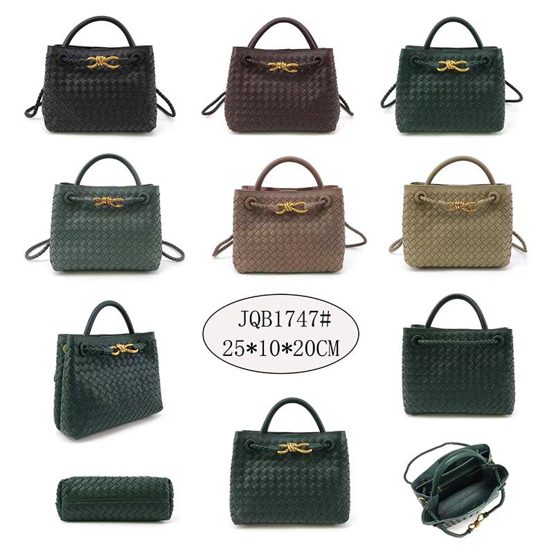 Woven Metal Rope Buckle Multi-Use Tote: Large Capacity Handbag & Crossbody Bag