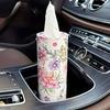 2pcs Flower Car Tissue Holder - Car Tissue Barrel Drawn Paper Printing Creative Hand Drawn Paper