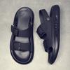 Fashion 2025Summer New Men Sandals Fashion Casual Beach Sandal Outdoor Non Slip Platform Sandals for Men Cowhide Leather Sandalias Slies