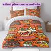 Mario Anime Character Soft and Comfortable Duvet Cover, Children's Bedding Set Gift, Extra Large Size, Various Sizes Available