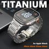 Ultra 2 1 Titanium Strap for Apple Watch Ultra 49mm 46mm 44mm 45mm Luxury Bracelet 10 9 8 7 Se 6 5 4 Correa Smartwatch Accessory