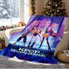 KPop Dämonenjäger Muster Decke für Heimdekoration, Bett, Sofa, Auto Reisen, Camping, Geeignet für Alle Jahreszeiten, Geburtstags-Weihnachtsgeschenk