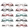 High-Definition Resin Lens Presbyopic Eyewear New Round Reading Glasses Multi-Color Circular Soft Pc Frame Hyperopia Glasses