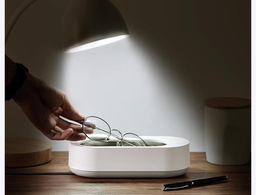 EraClean Ultradźwiękowa Maszyna do Czyszczenia Biżuterii, Okularów i Zegarków - Mała Maszyna do Czyszczenia Wibracyjnego.