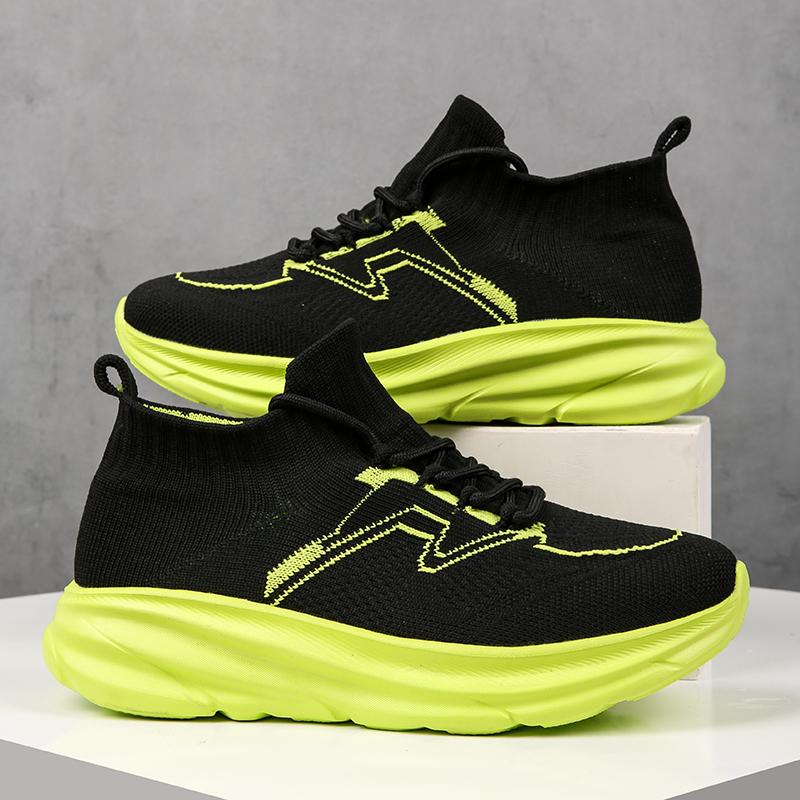 Men Sock Running Shoes Women Slip-On Casual Sneakers Thick Bottom Unisex Outdoor Jogging Shoes Ultralight Zapatillas 2024