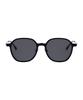 Heonteoaiweeo [Unisex] Square Combination Sunglasses Matte Black Hta01