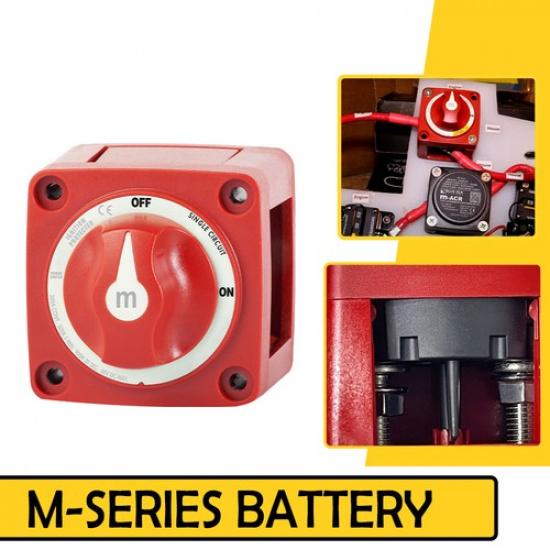 Sea Systems 6006 m-Series Mini On-Off Battery Man Switch Knob Marine Red US EOA