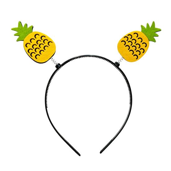 Kid Headband Spring Design Fruit-Decorated Headband Anti-Slip Tooth Design Stable Fit Hair Hoop Children Day Performance Hair Accessory G