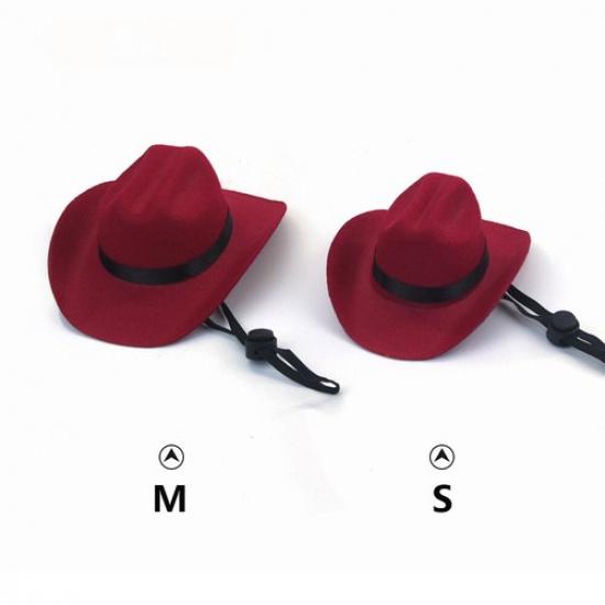 Pet Hat Dog Western Cowboy Hat Pet Triangle Scarf Photo Prop PetAccessorie E