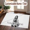 Custom Name Crystal Velvet Rug,Roxy Dekker Comfortable Anti Slip Floor Mat For Room Decoration