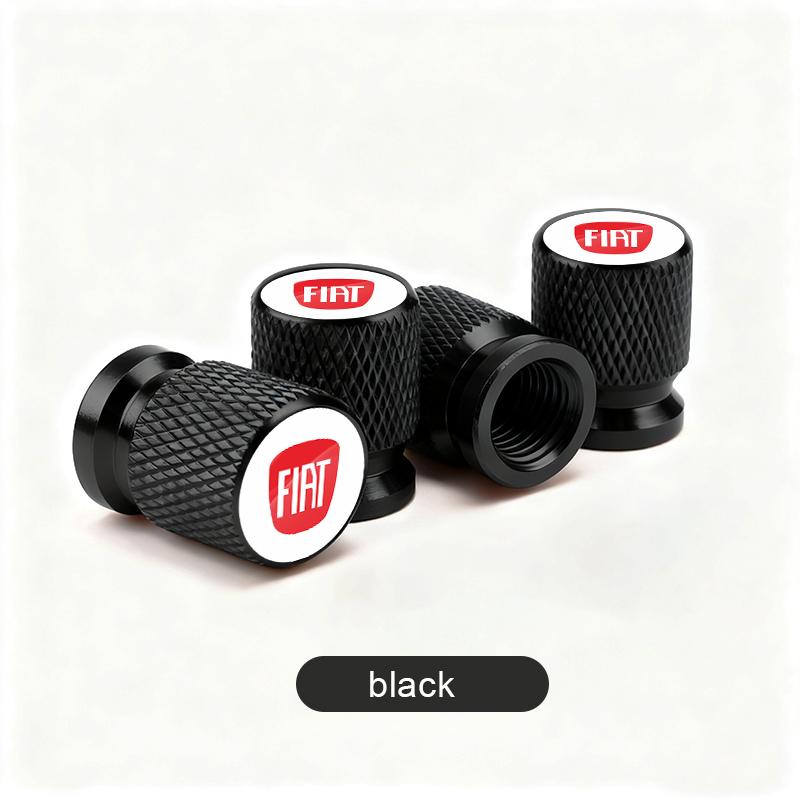 Nakrętki zaworków kół samochodowych Pokrowce na wentyle Akcesoria Do Abarth FIAT Punto 500 Tipo Stilo Palio Bravo Doblo Panda Ducato