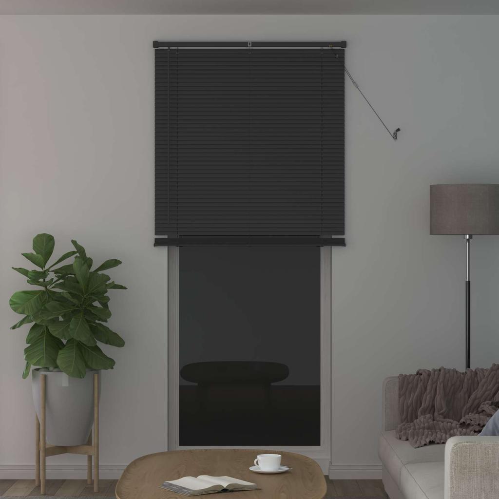 Venetian Blind Silver Grey 213 x 80 cm 25 mm PVC