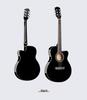 Folk 40-inch Ultra-thin Beginner Guitar for Boys & Girls - All Linden Wood, Polished Finish