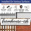 2D Flat 1pc, Farmhouse Aluminium Decorative Sign Family Wall Plaques Decorations Sign Farmhouse Entryway Rustic Plaques Art with Quotes for Home Cafe
