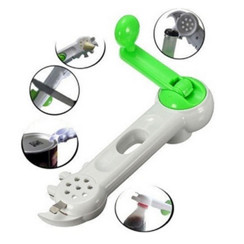 Openers 7 In 1 Universal Multi-Function Bottle+Can+Jar Opener Tin Beer Wine Soda Easy Turn Knob Cooking Tools