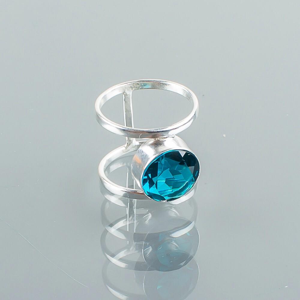 Apatite Gemstone 925 Sterling Silver Jewelry Handcrafted Unisex Engagement Ring RR-13-12