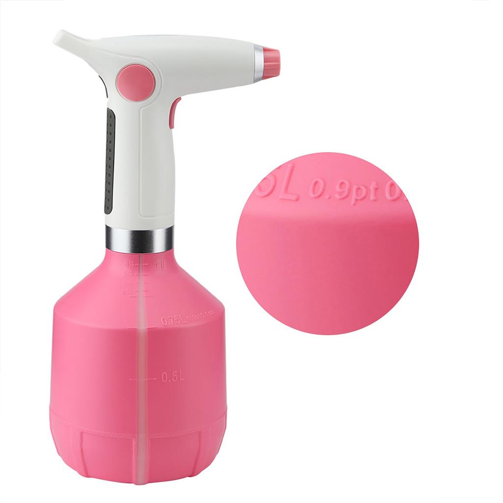 USB Wiederaufladbare Elektrische Sprühflasche Bewässerungswerkzeug für Blume Pflanze (Rosa)