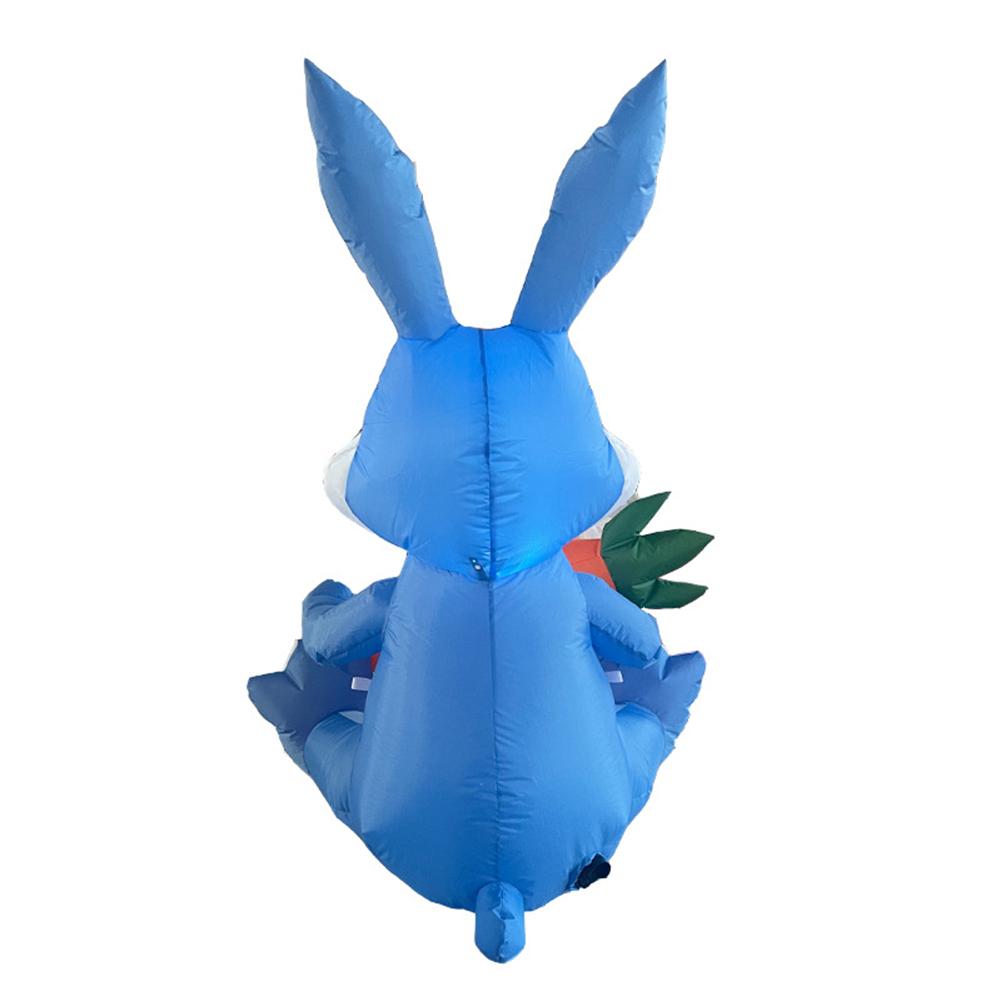 Outdoor Easter Inflatable Model 1.2m Easter Cartoon Rabbit-shaped Led Lights For Party Yard Lawn Garden Holiday Venue Layout