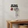 WallAttached Key Holder Multi Hook Metal Home Storage for Hallway