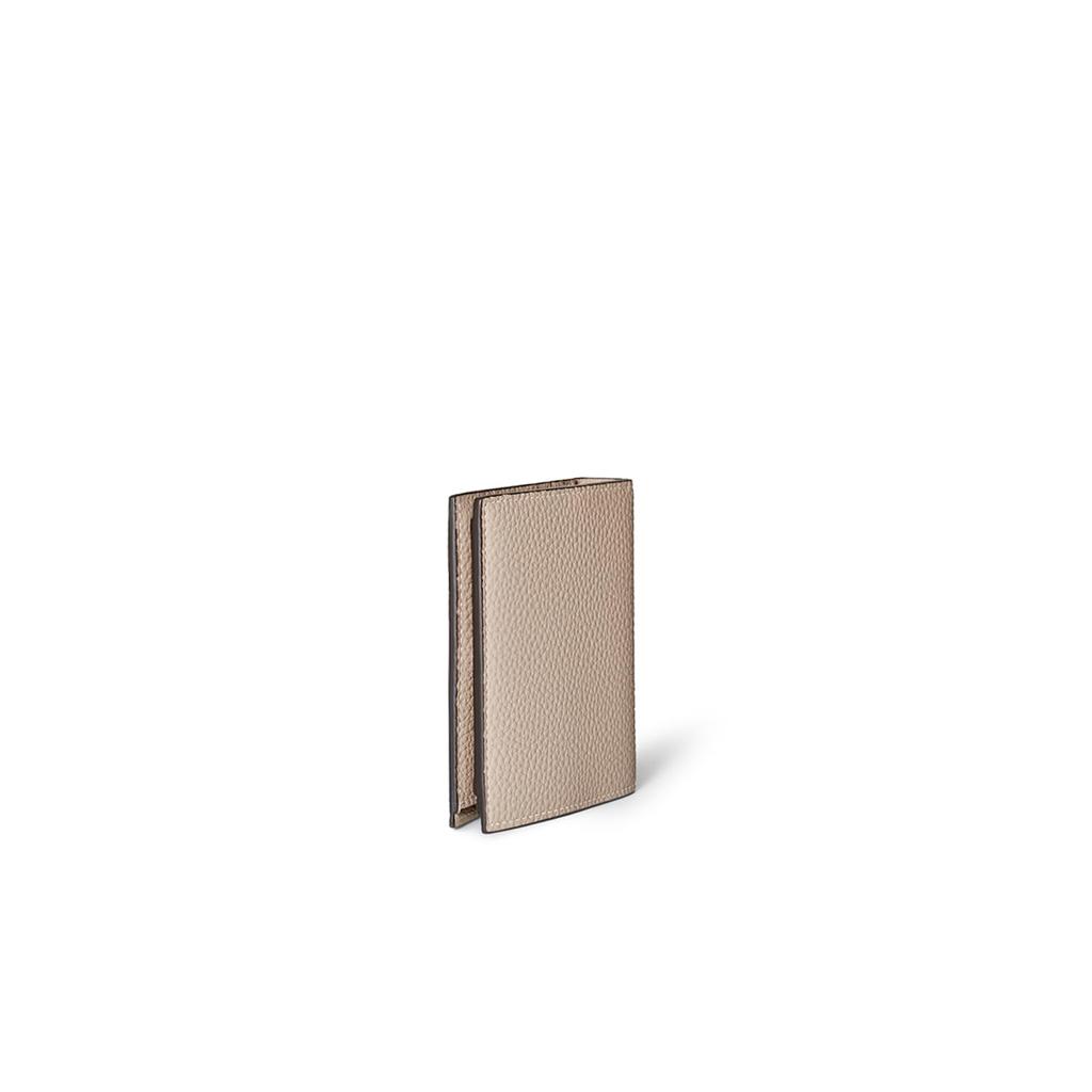 BONAVENTURA All Shrink Leather Bifold Wallet Wallet Made from the Finest European Genuine Gift [Greige] Leather, Leather, BWAT9S-GG