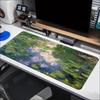 Monet Water Lilies Oil Painting Extended Mouse Pad Non Slip Rubber Desk Mat For Gaming Laptop Keyboard And Office Workstation