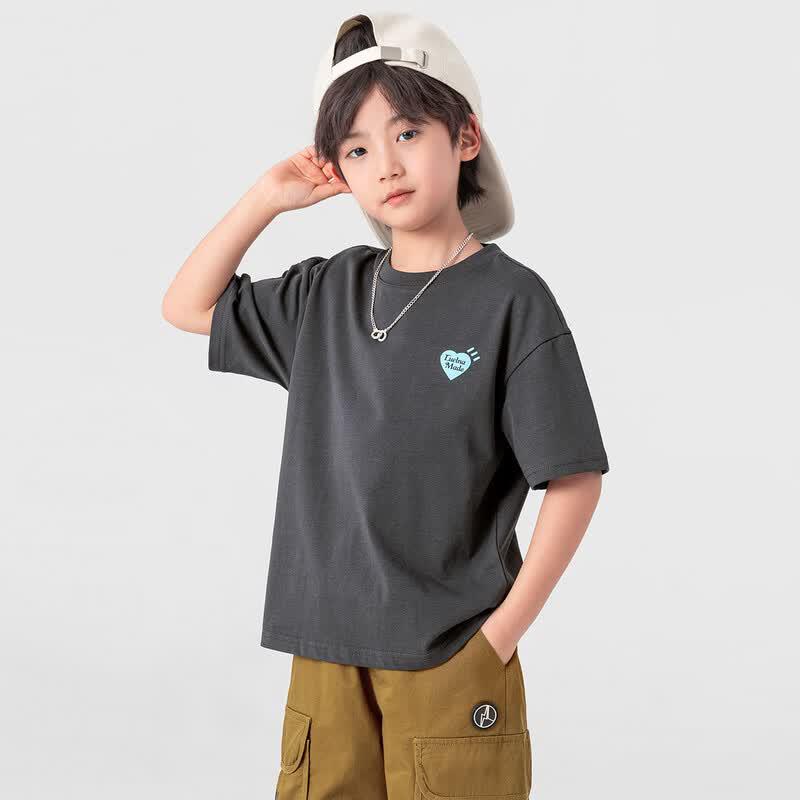 Boys' American Trend Print Cooling Cotton T-Shirt