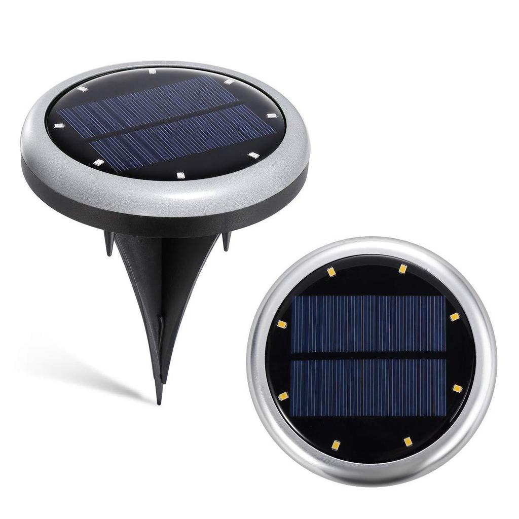 8Leds Solar Powered Paving Light High Brightness Underground Buried Lamps for Garden Lawn