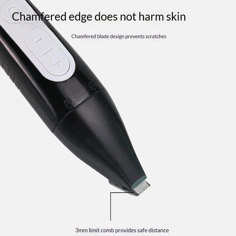 Huiyangxu Electric Pet Nail Grinder Hair Trimmer Low Noise Usb Rechargeable Safe Multifunctional Grooming Tool For Narrow Areas