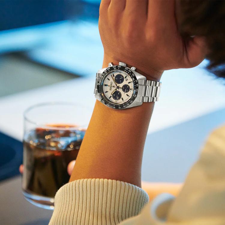 Seiko Prospex 100m Wasserdicht Solar-Uhrwerk Edelstahlarmband Uhr Herrenuhren SSC813