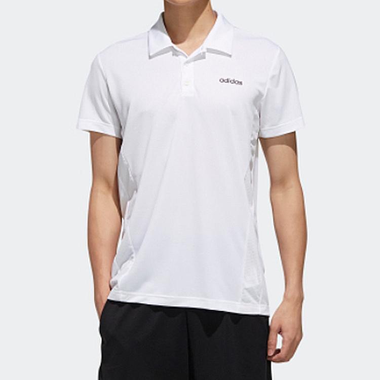 Adidas Training Sports Short Sleeve Polo Shirt Men Tops White FL0332