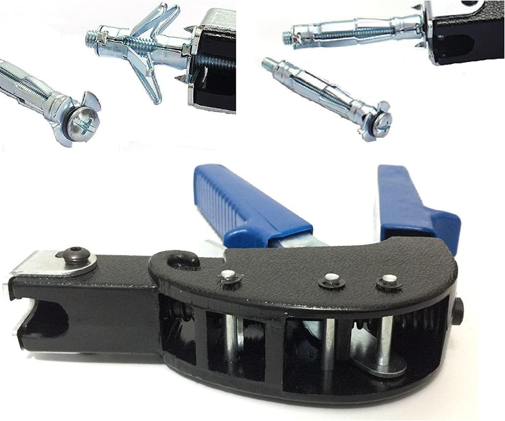 Wall Anchor Screws Gun Heavy Duty Metal Tool Hollow Wall Anchors Gun Plasterboard Fixing Gun Cheville with 72pcs Molly Bolt