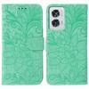 For Motorola Edge 50 Fusion 5G Case Lace Flowers PU Leather Flip Wallet Phone Cover