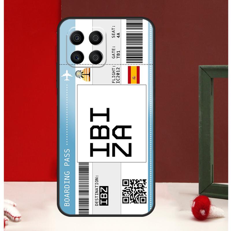 Boarding Pass Ticket Case For Samsung Galaxy M31 M11 M21 M14 M34 M54 M12 M32 M52 M15 M13 M16 M36 M56 M53 M35 M55