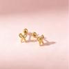 Exquisite Stainless Steel Small Screw Back Stud Earrings: Star, Heart, Scissors Styles for Cartilage Piercings