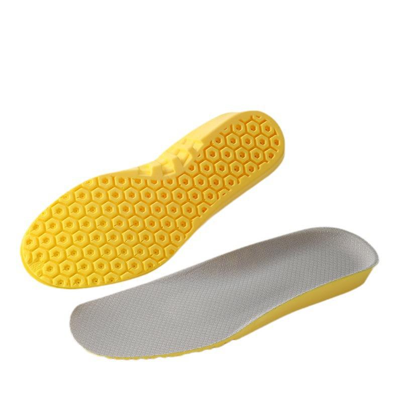 Unisex Anti-Odor PU Sports Insoles: Shock Absorbing, Breathable, Sweat-Wicking, Comfortable, Thickened Soles for Long Standing and Basketball.