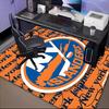 Islanders Hockey Pride Floor Mat for Living Room, Game Rooms, Office, Bedroom, Office Floor Mat Playful Design, Christmas fan gifts