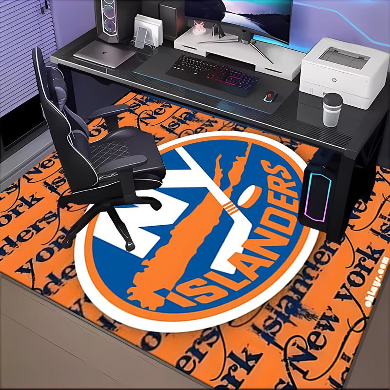 Islanders Hockey Pride Floor Mat for Living Room, Game Rooms, Office, Bedroom, Office Floor Mat Playful Design, Christmas fan gifts
