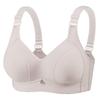 Sujetador inalámbrico de talla grande para mujer, transpirable, cómodo, push-up, copa fina, sujetador liso, sin imanes, moldeador, figura más llena, ropa interior de soporte