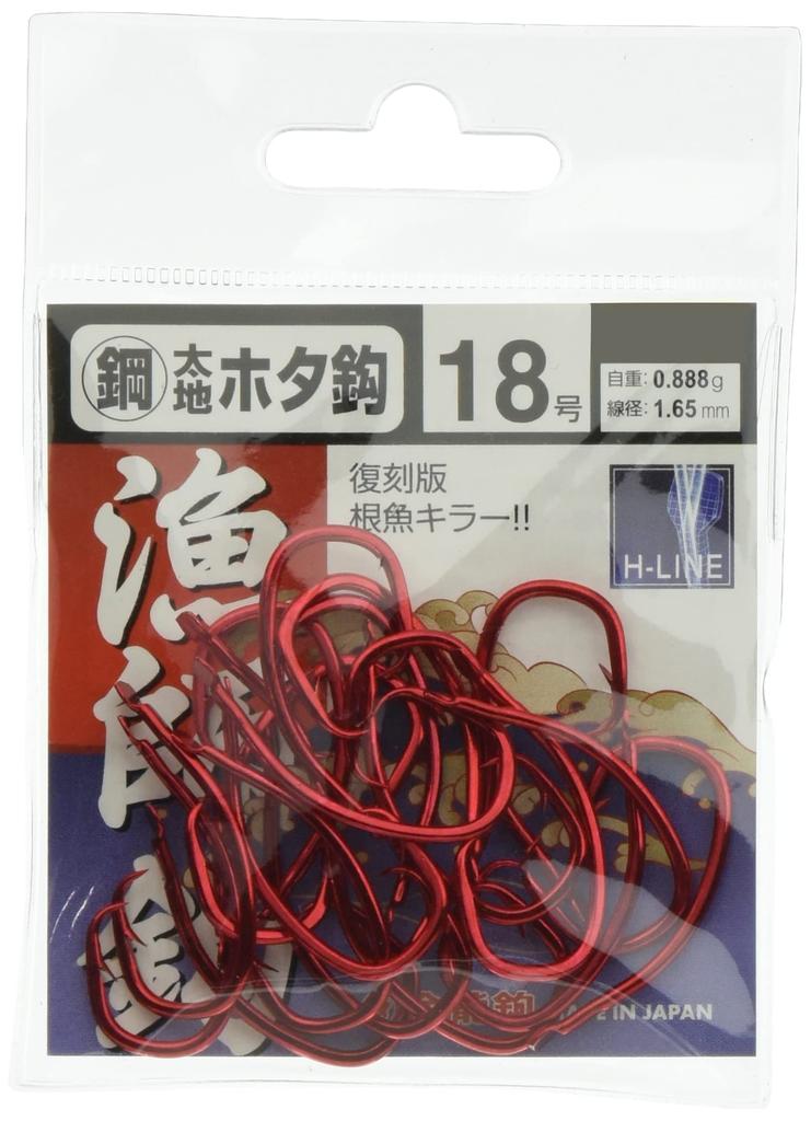 Kinryu H Line Steel Taiji Hota Hook Red No. 16