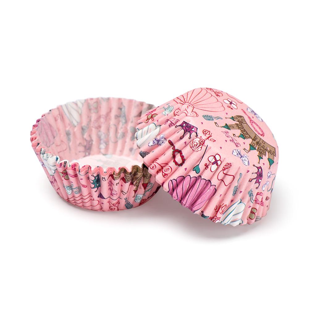 100Pcs CupCake Cake Mold Muffin Box Oil Proof Paper Holder Cup Case Baking Tools DIY Cake Decorating Birthday Party Supplies