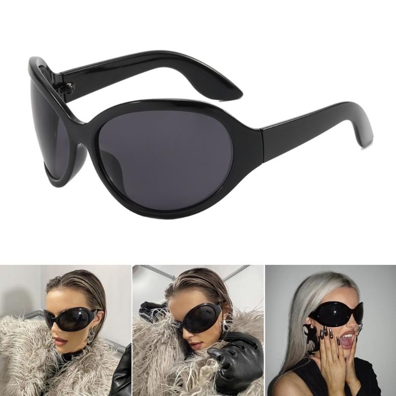Punk Sunglasses y2k Sunglasses Alien Sunglasses Uv400 Sunglasses Shades Glasses Eyeglasses Wrap Around Sunglasses