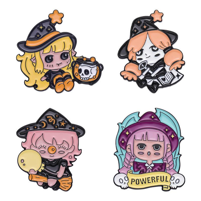 Cartoon Character Adorable Brooch Magical Elf Charming Alloy Pin For Bags Accessories And