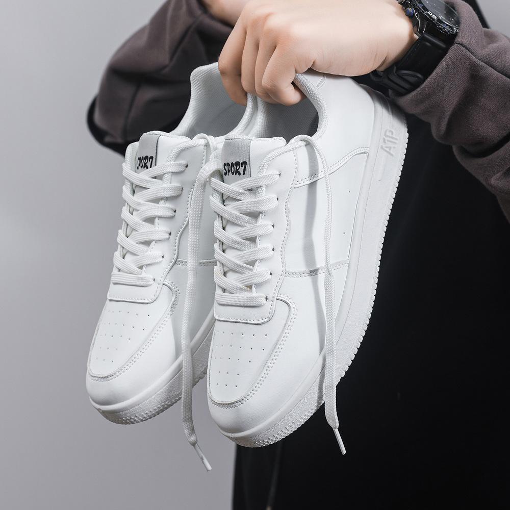 [Producent] Buty deskorolkowe buty męskie 2025 wiosna nowe męskie buty sportowe casualowe miękka podeszwa antypoślizgowe białe buty